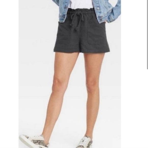 Universal Thread Womens Linen Navy Pull On Shorts Small - Picture 1 of 7